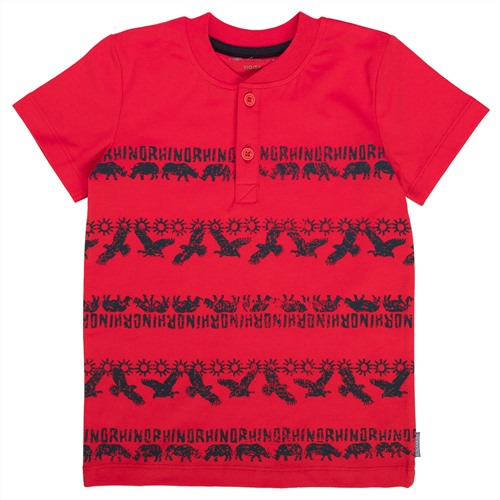 Красная футболка-поло для мальчика 128 рост ( коган кидс)